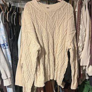 Free People cable knit sweater